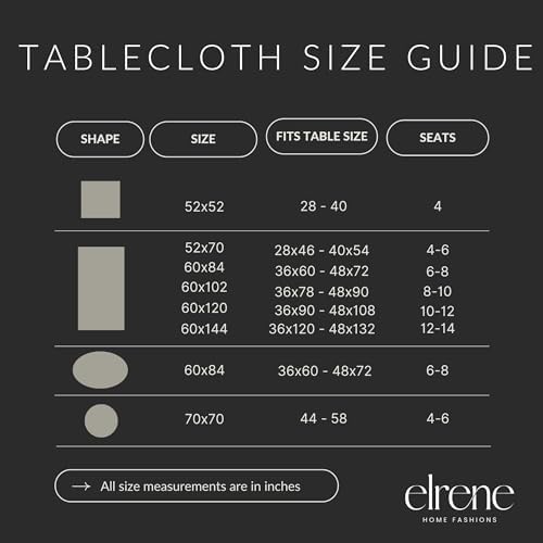 Elrene Home Fashions Swaying Leaves Bordered Fall, Seasonal and Holiday Tablecloth, 60" x 144" Oblong/Rectangle, Multi - Image 5