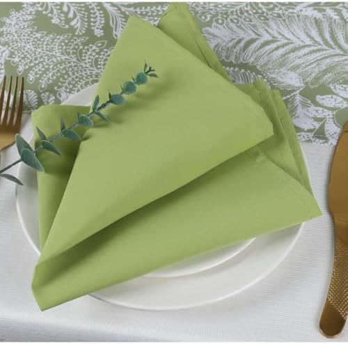 Cloth Napkins Set of 8,18 x 18 inch,Made of 100% Microfiber,Washable,Soft, Wrinkless,Easy to Fold(Green) - Image 5