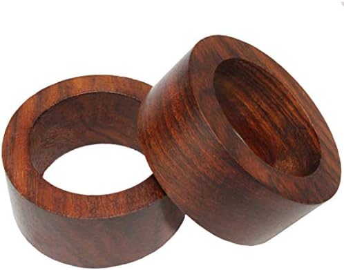 COTTON CRAFT Solid Wood Napkin Rings - Set of 12 Classic Napkin Rings - Image 6