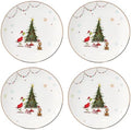 Lenox Merry Grinchmas Porcelain Christmas Dinner Plate Set for 4 by Lenox