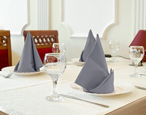 Utopia Kitchen Cotton Blend Charcoal Cloth Napkins [12 Pack, 18x18 Inch] - Image 3