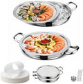 Shrimp Cocktail Serving Dish with Ice Tray, 2-Set 12 Inch Platter by Unknown