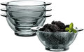 STP GOODS Glass Dinner Plates Set of 4 – Borosilicate Salad & Soup Plates, Transparent Glass Serving Plates for Pasta, Bread, Dessert & Appetizers, Dishwasher Safe Tableware by STP-Goods