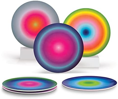 French Bull Melamine Assorted Plates-6 Piece Set -Melamine Dinnerware-Platter, Serving, Party, Platter, Dish (9" Salad Plate, Aurora) - Image 2