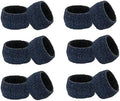 COTTON CRAFT Glitz Handmade Beaded Napkin Rings - Set of 12 - Navy by COTTONCRAFT
