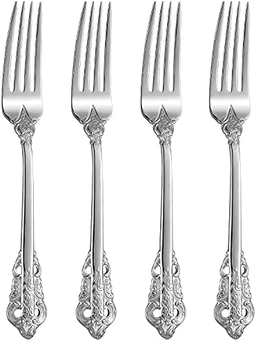 KEAWELL Luxury 4-Piece 18/10 Stainless Steel Dinner Fork Set (Silver) by KEAWELL