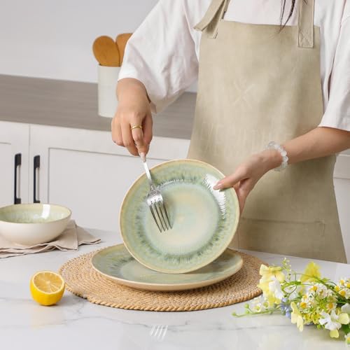 DOMICREVERY Ceramic Dinnerware Sets for 6, 24 Pcs Plates and Bowls Sets - Image 5