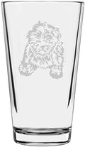 Lhasa Apso Custom Personalized Dog Themed Etched All Purpose 16oz Pint Glass
