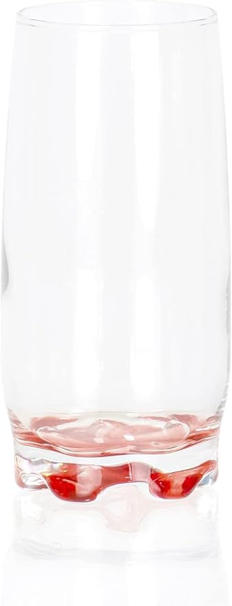 Vibrant Splash Water, Beverage Highball Glasses, 13.25 Ounce - Set of 6