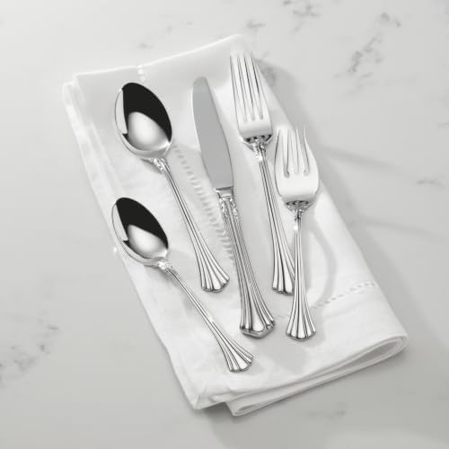 Reed & Barton Flatware Place Setting 1800 Silverware Set for 1, 5-Piece - Image 4