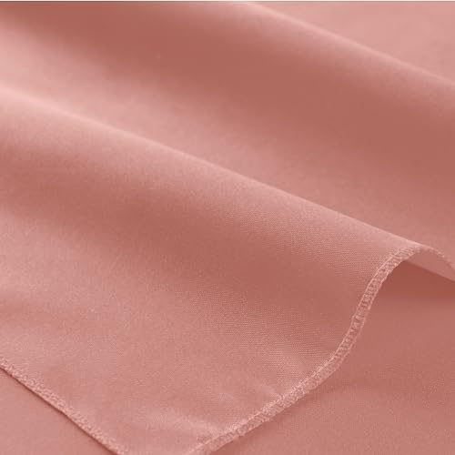 Rose Gold Satin Napkins & Napkin Rings Set, 100 Pack, 12x12 Inch - Image 7