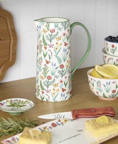 Oneida First Blooms Ceramic Pitcher, 50oz - Image 2