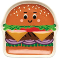 Jubilee Burger Buddy Shaped Stoneware Dish 6.25 x 6.25in by Unknown