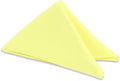 Polyester Cloth Napkins - Washable Soft Table Linens - Durable & Elegant for Dining, Restaurants, Weddings, Events, Rentals, Banquets, & Parties - Premium Quality Set of 250, Yellow, 20"x20"