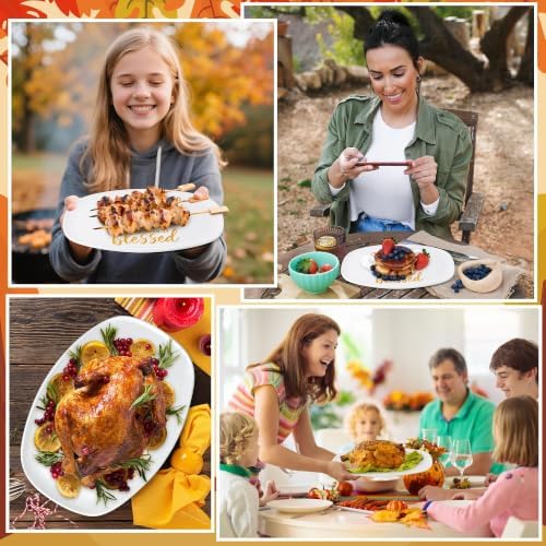 R HORSE Fall Thanksgiving Melamine Platter Gift, Reusable Serving Tray - Image 2