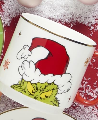 Lenox Merry Grinchmas Porcelain Stackable Christmas Mug Set for 4 - Image 6