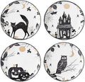 Lenox Haunted Halloween 4-Piece Accent Plates, Appetizer Plate Set for 4 by Lenox