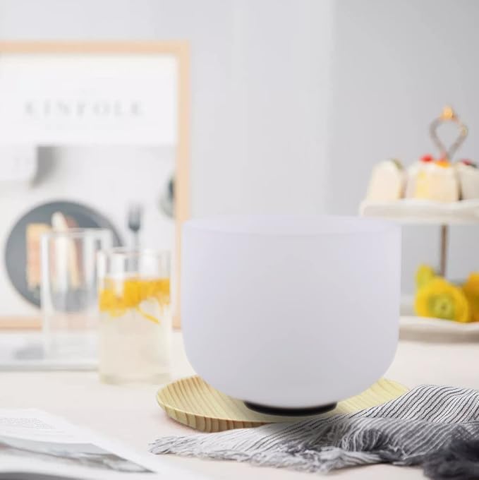 7inch 8inch 9inch Crystal singing bowls set sound bowl for healing Mindfulness, Meditation, Yoga, Spiritual and Body Healing Chakra Bowl (C note (Root), 7 inch)