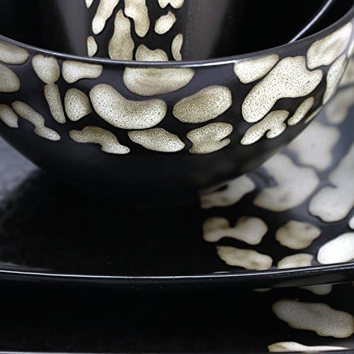 Elama's Savannah 16 Piece Stoneware Dinnerware Set - Image 4