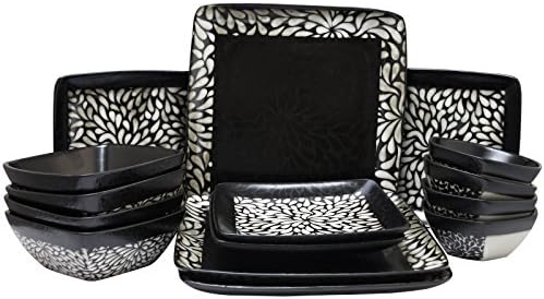 Elama's Desert Bloom 16 Piece Stoneware Dinnerware Set - Image 2