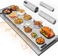 54'' Food Warming Mat with Heat-Resistant Pad, Expandable XXL Warming Mats for Food, 99H Timer & 7 Temps, Child Lock, Switchable℃/℉, Portable Electric Warming Trays for Parties, Buffets & Daily Use by Leteveryoneenjoylife