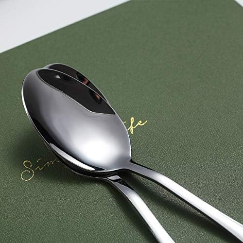 Dinner Spoons, Kyraton 6 Pieces 7.5" Stainless Steel Table Spoon, Soup Spoons, Dessert Spoons Sliverware Dishwasher Safe Set of 6 - Image 5