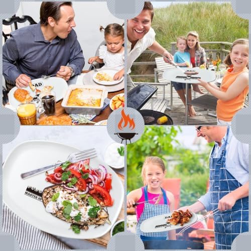 R HORSE Melamine Grill Platter Gift, Barbecue White Oval Serving Tray Plate - Image 2