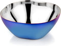 Ahimsa Stainless Steel Kids Bowl, Durable Pediatrician Designed Toddler Snack Bowls, 12oz, Premium Non Toxic Metal, Easy to Clean & Dishwasher Safe, Blue