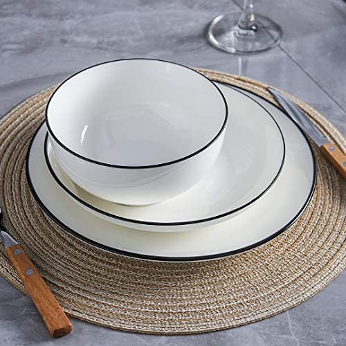 YOLIFE 10 inch Dinner Plates Set of 6 - Image 7