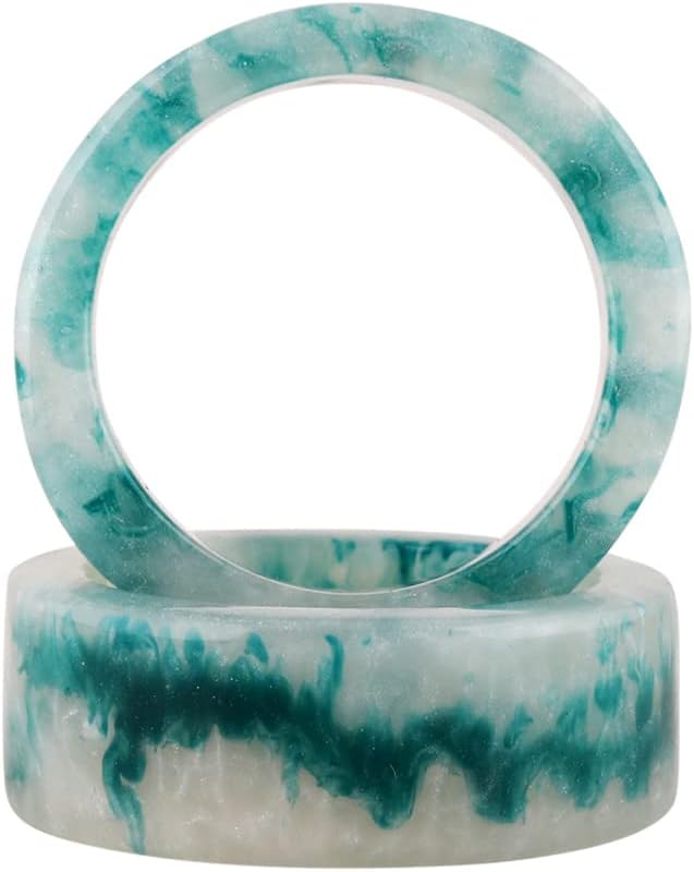 ALPHA Living HOME Epoxy Resin Napkin Rings -Set of 12 Colorful Napkin Ring Holders 1.5" Napkin Rings for Christmas Party Decoration, Dinning Table, Family Gatherings, Table Décor(Multi Pastel)