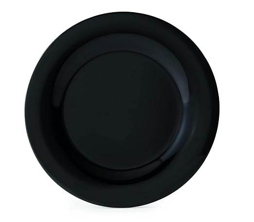 G.E.T. 9" Heavy-Duty Wide Rim Melamine Dessert Plate (Set of 4)