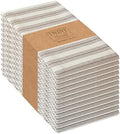 TWINY threads 12Pcs 100% Cotton Cloth Napkins, 18"x18", Reusable, Brown by TWINYThreads