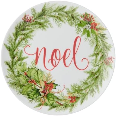 Mikasa Holiday Festive Garland Set of 6 Bone China Lightweight Chip Resistant Appetizer Plates Christmas Party Holiday Entertaining, 7 inch - Image 5