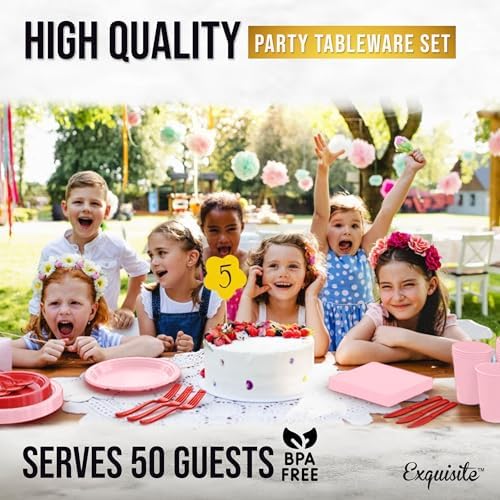 Exquisite 350 Pcs Valentines Plates and Napkins Party Supplies Plate Sets - Image 6