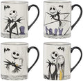 Lenox Nightmare Before Christmas Porcelain Halloween Mug Set for 4 by Lenox