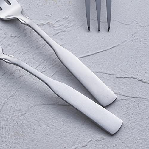 Stainless Steel 3-Tine Dinner Fork Set of 6 - Image 5