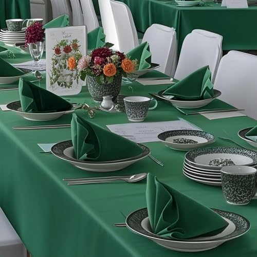FOLINS&HOME Green Cloth Napkins Set of 4, Decorative 20x20 Inch Napkins - Image 6