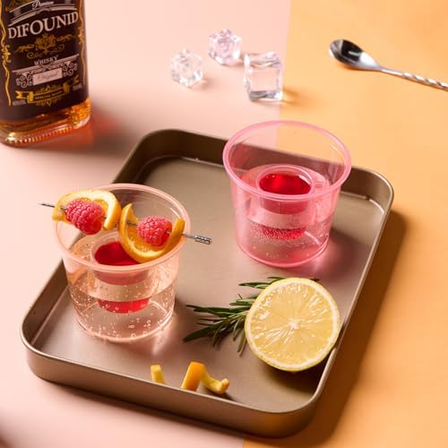 100 Disposable Bomber Cups, 4oz Plastic Shot Glasses, Assorted Colors - Image 3