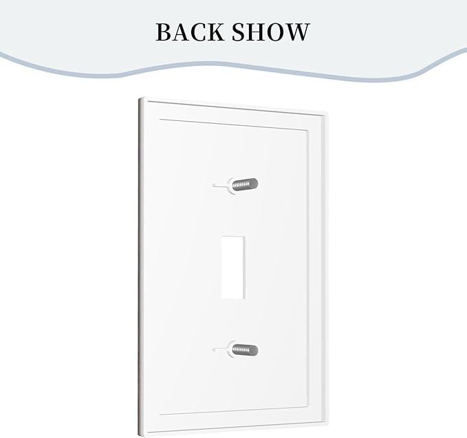 Decorative Light Switch Cover Brown Red Rustic Wood Grain Retro Farmhouse 1 Gang Wall Plate Cover Single Toggle Outlet Covers Switchplate Electrical Faceplate for Farmhouse Cabin Decor（2 Pack）