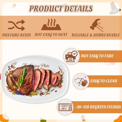 R HORSE Thanksgiving Melamine Platter Gift - Image 4