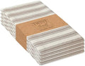 TWINY threads 4 Pcs 100% Cotton Cloth Napkins, 18"x18", Reusable, Brown by TWINYThreads