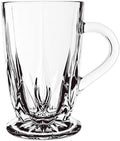 B Unique Clear Drinking Glasses Set of 6 | 285 mL Premium Glass Cups for Water, Juice, Tea & Cold Drinks | Durable, Modern Design, Dishwasher-Safe Drinkware Set