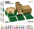 Exquisite 350 Pcs St. Patricks Plastic Plates For Party St. Patricks Disposable Plates Set, 50 Of Each 9" Dinner Plate Set, 7" Dessert Plate, Cups, Napkins & Cutlery Plastic Dinnerware by Exquisite