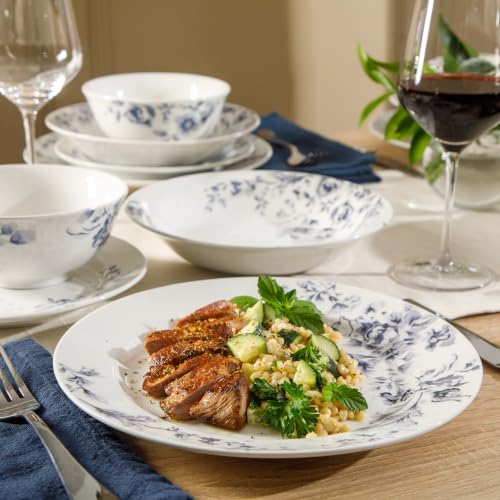Martha Stewart Plates and Bowls Set, 16 Piece Dinnerware Set for 4, Pink - Image 7