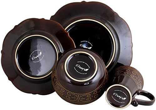 Elama’s Salia 16 Piece Stoneware Dinnerware Set - Image 5