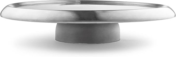 Chip and Dip Serving Set - Stainless Steel Appetizer Tray w/Shrimp Cocktail Platter & 13 Inch Round Cake Stand - Stylish & Versatile Kitchen Accessory for Displaying Desserts