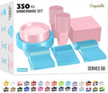 Exquisite 350 Pcs Gender Reveal Plates and Napkins Party Supplies Plate Set by Exquisite