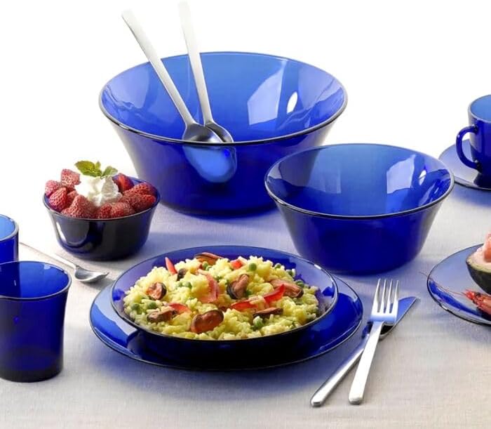 STP GOODS Glass Plates Set of 4 – Borosilicate Salad & Dessert Plates, Transparent Glass Appetizer Plates, Microwave & Dishwasher Safe Tableware - Image 7