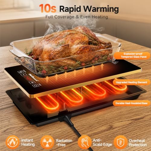 WeGuard Electric Warming Tray, 4-in-1 Food Warmers for Parties Buffet - Image 3