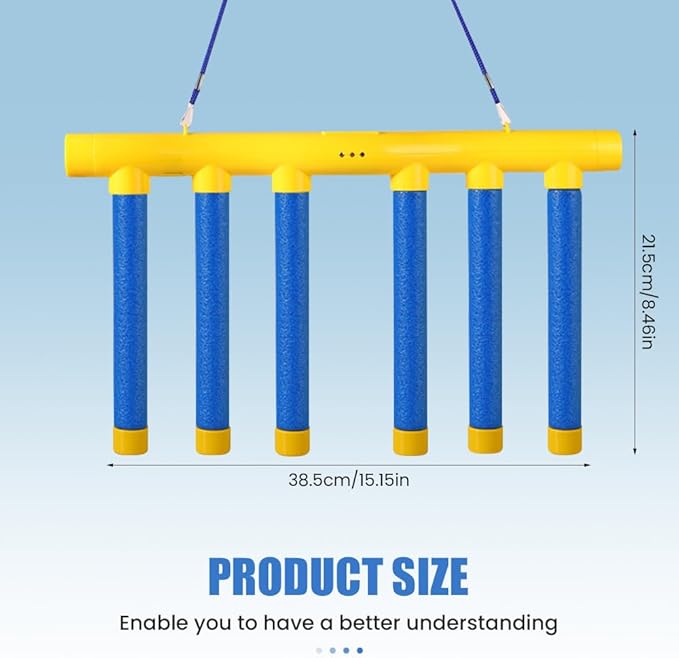 Reflective Drop Stick Challenge Game, Hand Eye Coordination Reflex Training Toy, 3 Adjustable Speed Modes, Catching Sticks Game for All Ages (Yellow)